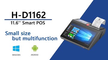H-D1162 11.6inch All-in-one Android Tablet Touch POS Terminal with 58/80mm Receipt Printer