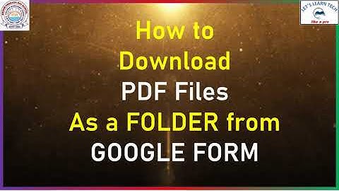Download PDF files as a folder from google form - bpdav