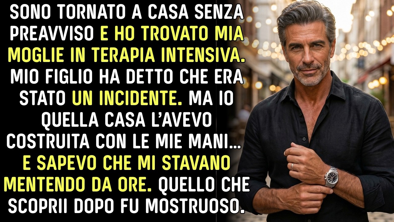 Sono tornato a casa senza preavviso e ho trovato il bagno con una chiazza di sangue sul pavimento, il portasapone rotto e il telefono di mia moglie sul gradino delle scale. In ospedale, mio figlio...