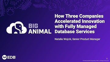 How Three Companies Accelerate Innovation with Fully Managed Database Services | ODFP103