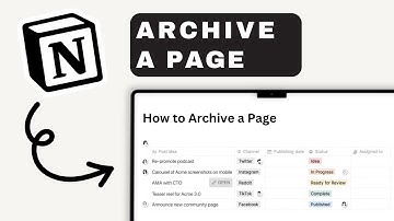 How to Archive a Page in Notion | Notion Tutorial (2025)