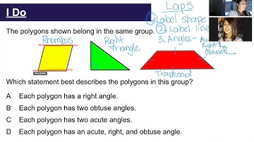 4.6D classifying 2D shapes based on the presence or absence of angles of a specified size
