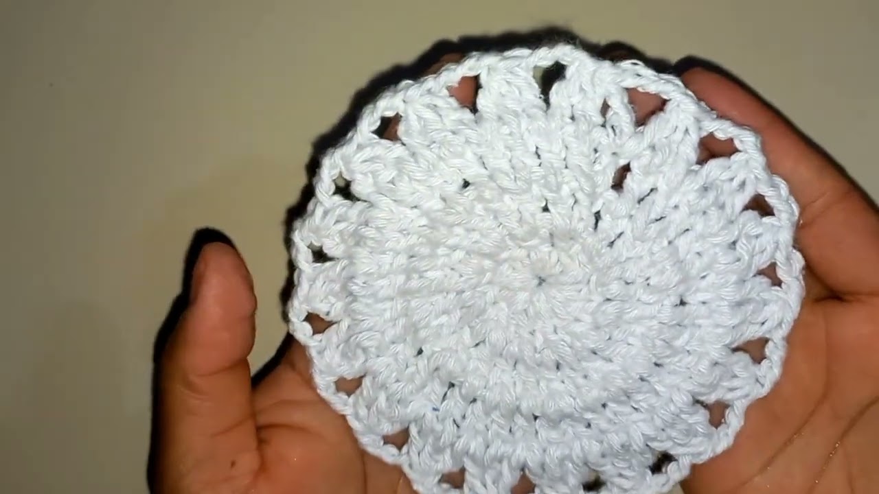 🌿🧶♥️Sousplat Coração de Crochê♥️ 🧶🌿