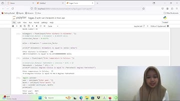 Program 6 Python untuk mengubah kilometer ke mil. Matakuliah Supply Chain Management Sistem