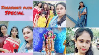 Saraswati Puja Special Vlog... Bong Beauty Lady