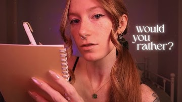 Soft-spoken ASMR | Asking "would you rather?" personal questions 😏