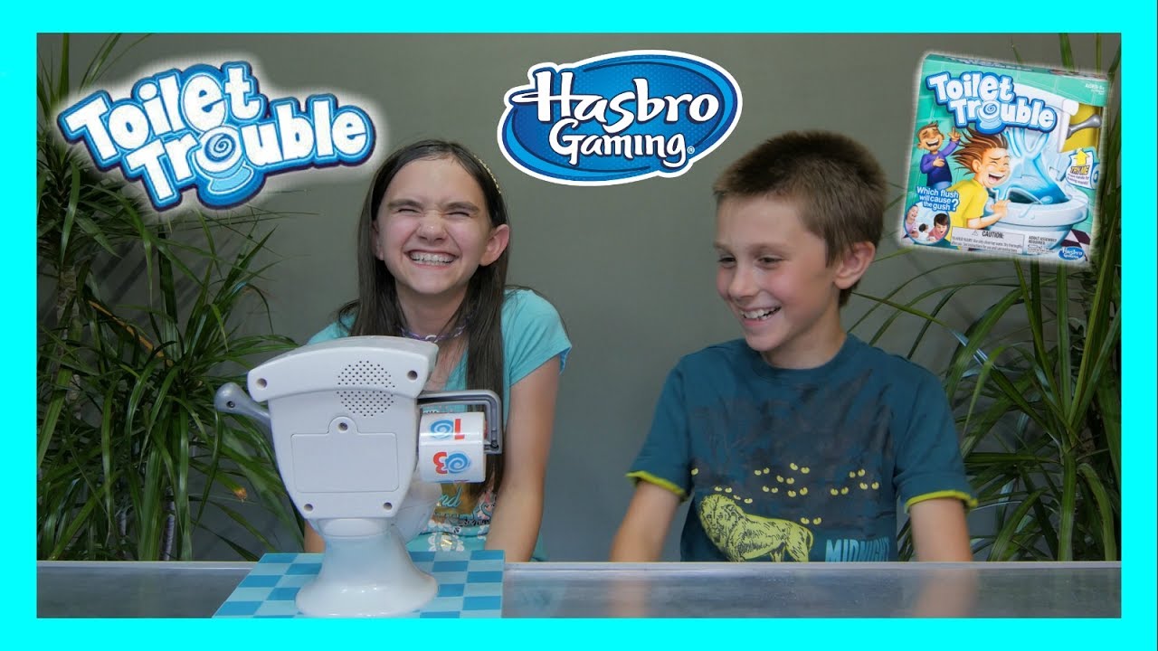 TOILET TROUBLE GAME CHALLENGE WHICH FLUSH WILL CAUSE THE GUSH?? YouTube