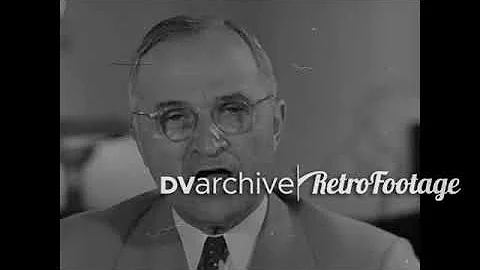 1945 - President Truman gives a speech warning Japanese leaders
