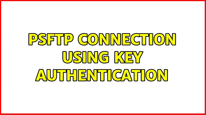 PSFTP connection using key authentication