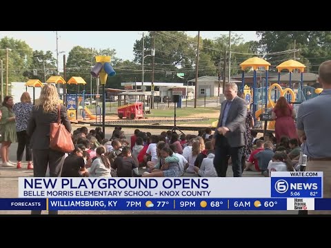 New playground opens at Belle Morris Elementary School