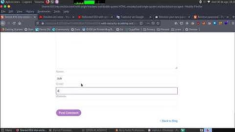Stored XSS into onclick event with angle brackets and double quotes HTML-encoded and single quotes .