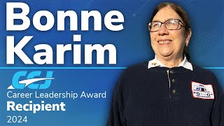 Bonne Karim: 2024 CCJ Career Leadership Award Recipient