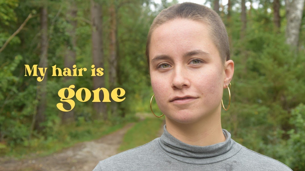 Shaving off my hair in the Swedish woods