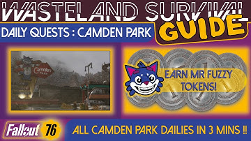 Fallout 76 Guide: Camden Park Dailies! Complete Dross Toss // Lucky Mucker // Chow Line in 3 mins!