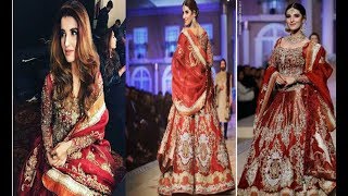 Beautiful Hareem Farooq Walk On Ramp At Pantene Hum Bridal Couture Week