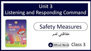 Class 3 English lesson reading | Unit 3.2 Safety Measures | STBB | English in Sindhi