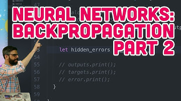 10.15: Neural Networks: Backpropagation Part 2 - The Nature of Code