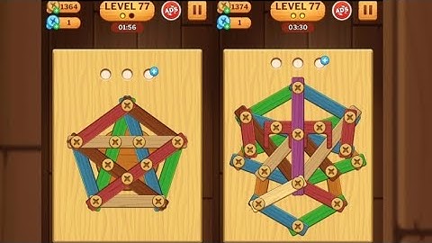 Screw Puzzle: Wood Nut & Bolt - Level 77
