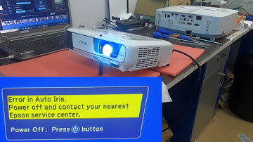 Epson EB-W31 Error in Auto Iris Repair