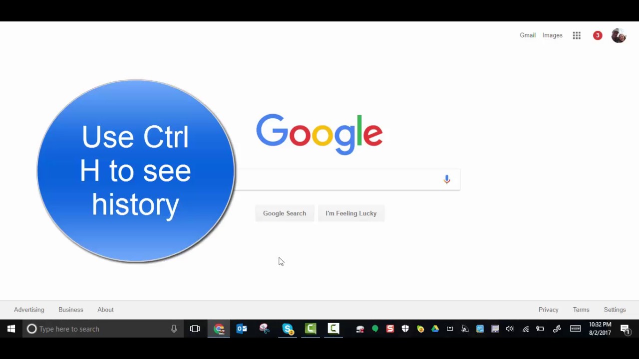 how to check google chrome history