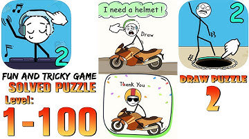 Draw Puzzle 2: One line one part Level 1-100 Gameplay Walkthrough IOS-Android  By WEEGOON