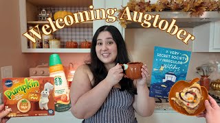 WELCOMING AUGTOBER VLOG 🍂🧡 | fall shopping, cozy baking, & decorating