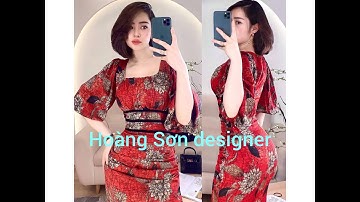 Dạy cắt may cơ bản hướng: dẫn cách cắt đầm cổ vuông thân xếp ly|hoàng sơn designer, đầm cổ vuông