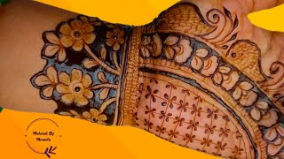 New very easy stylish front hand mehendi design || Mehendi ka design || Mehendi by Moumita