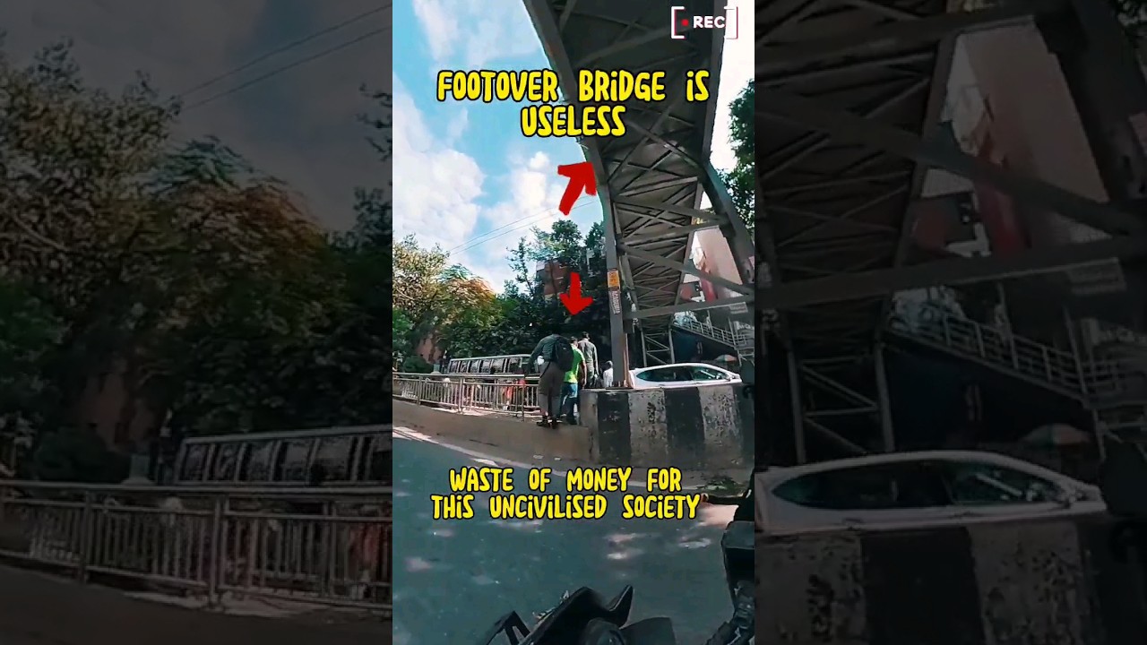 Useless Footpath & Foot OverBridge or People ? | LazyBikersBD
