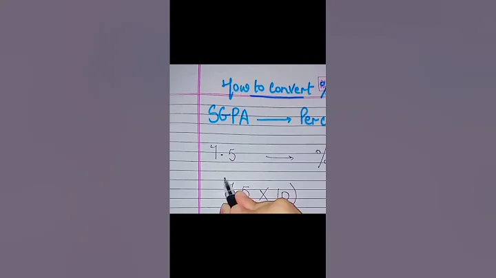 How to convert SGPA Into Percentage% #Short trick