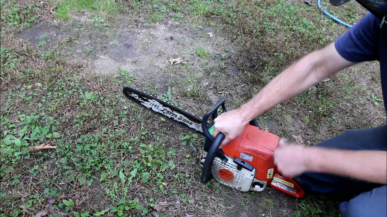 Stihl chainsaw stalling? Simple fix? Check if it's a clogged vent
