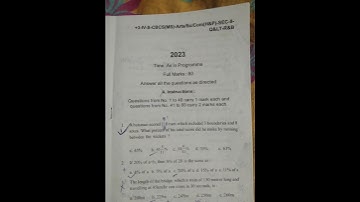 Quantitative and logical thinking(math) ||+3 SEC-II 2023 privious year question.#question #subscribe