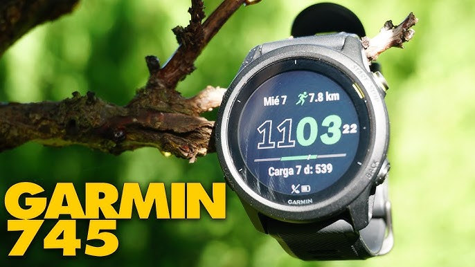  Garmin Forerunner 745, reloj GPS para correr, estadísticas  detalladas de entrenamiento y entrenamientos en el dispositivo, funciones  esenciales de reloj inteligente, piedra blanca : Electrónica