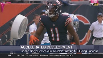 Justin Fields Named Bears Starting Quarterback