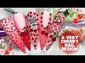 5 different cherry nail art designs cherry french tip nails madam glam