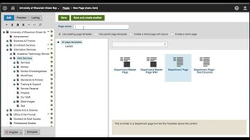 Kentico - Creating a new page