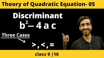 Chp 20 Theory of Quadratic equations | Class 10,11 | New maths book 2022 | Sindh board
