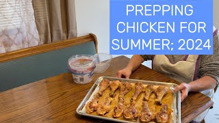 PREPPING CHICKEN FOR THE SUMMER; 2024 #freezermeals