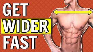 Get A WIDER body FAST with this Home Workout! (BROADER Shoulders & BIGGER Lats)