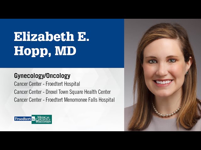Watch Elizabeth E. Hopp, obstetrician/gynecologist and gynecologic oncologist on YouTube.