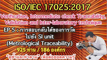 17025 Verify EP 5 : การสอบกลับได้ของการวัด (Metrological Traceability) ตามข้อกำหนด 6.5