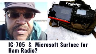 Ham Radio with Microsoft Surface & Icom IC705