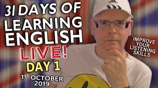 31 Days of Learning English - Day 1 - Hi Everybody! It's time to improve your English - introduction 31 Days of Learning English - Day 1 - Hi Everybody! It's time to improve your English - introduction