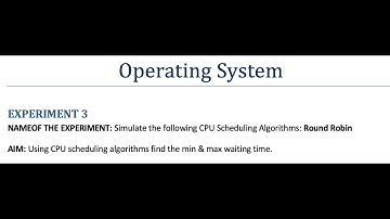 CSE 234: Operating System Lab (Day)-Lab 3:Round Robin