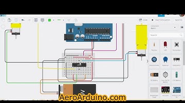 How I made Crazy #Arduino Ultrasonic Robot Car in 10 minutes With #Tinkercad #AeroArduino