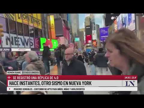 Hace instantes, otro sismo en Nueva York; se registró una réplica de 4.0