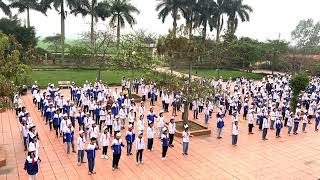 Trường thcs Trần Thái Tông đồng diễn bài thể dục