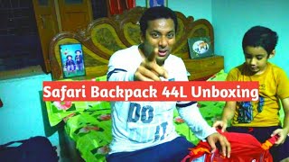 Safari Backpack unboxing|| Safari cruise 44L || Rain Cover || Laptop & Tablet || Rs 1205+64Coin