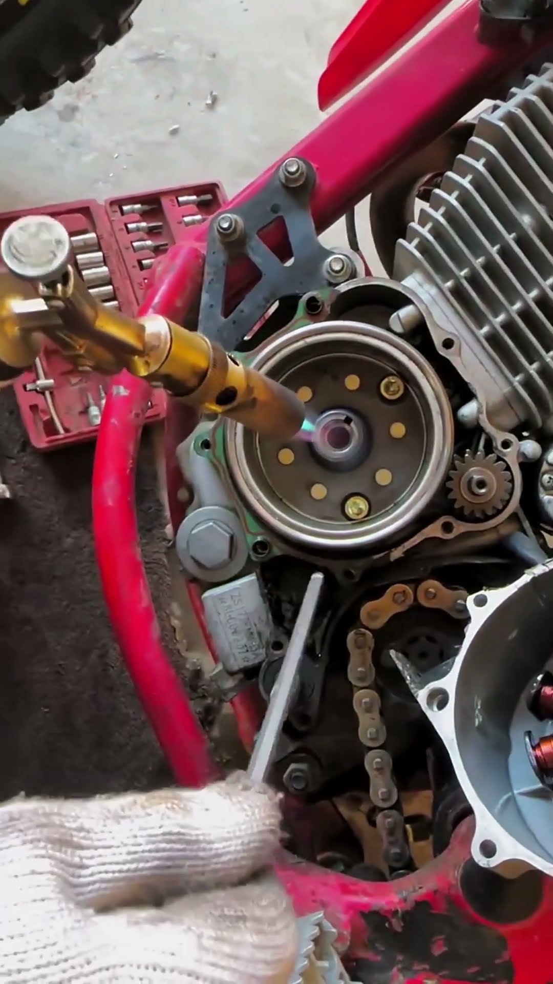 Motorcycle coil replacement process
