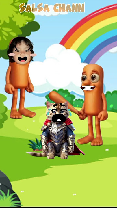 tung tung sahur pukul kepala kucing‼️#cartoon #kucing #shorts